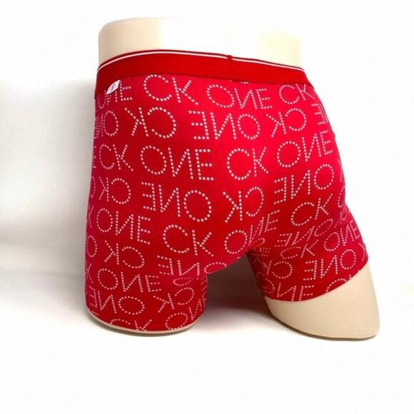 💖MEGA SALE💖Calvin Klein 1 Pack Men NB2226603 Microfiber Print White Red s - Picture 2 of 7